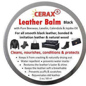 CERAX Black Leather Balm cleans & protects